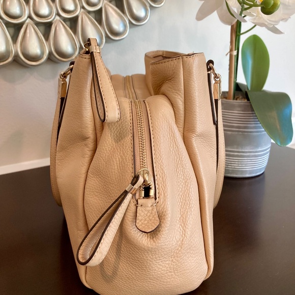 New Coach Madison Cafe Carryall Satchel ( Style 27859)  - Light Camel - Picture 3 of 13